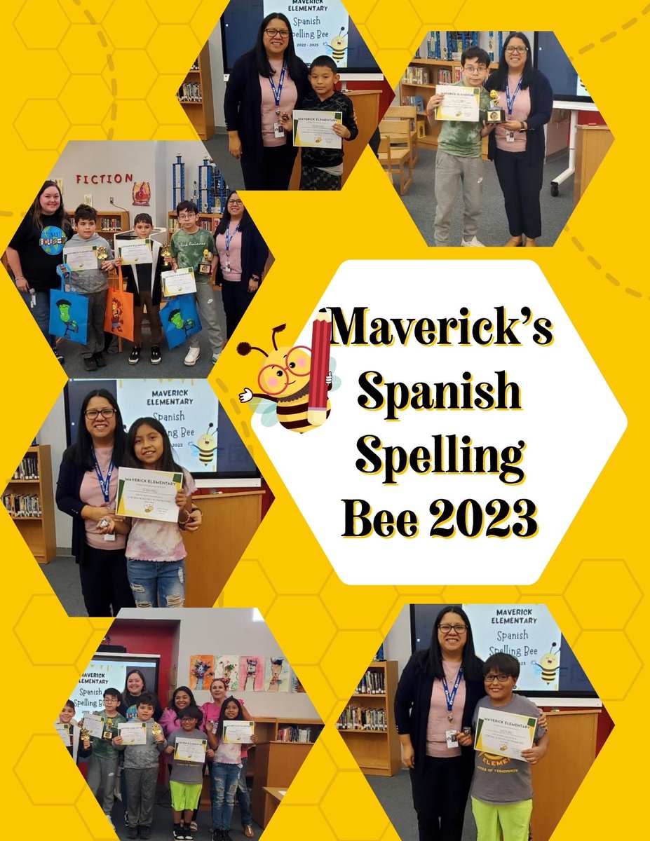 🐝 Queremos felicitar a todos nuestros participantes en el concurso de ortografía en español  y felicitar a Carlos Q. Por su primer lugar. Carlos representará a Maverick en el concurso de ortografía en español del distrito en noviembre!