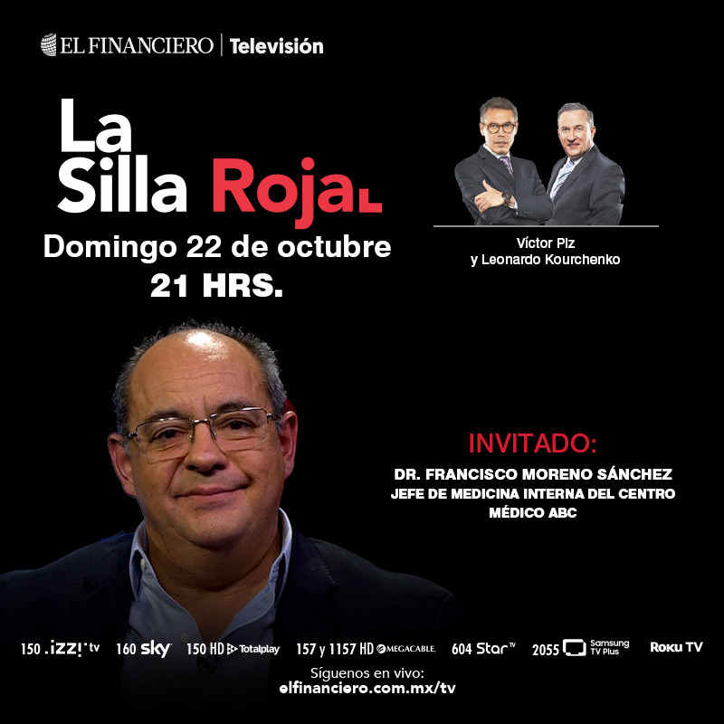 DrPacoMoreno1's tweet photo. Mañana con @LKourchenko y @VictorPiz en @ElFinanciero_Mx en la silla roja
Vacunas de #COVID19 
Vacuna de #influenza 
Estado actual del #COVID19 en México https://t.co/Fx7VcerdHw