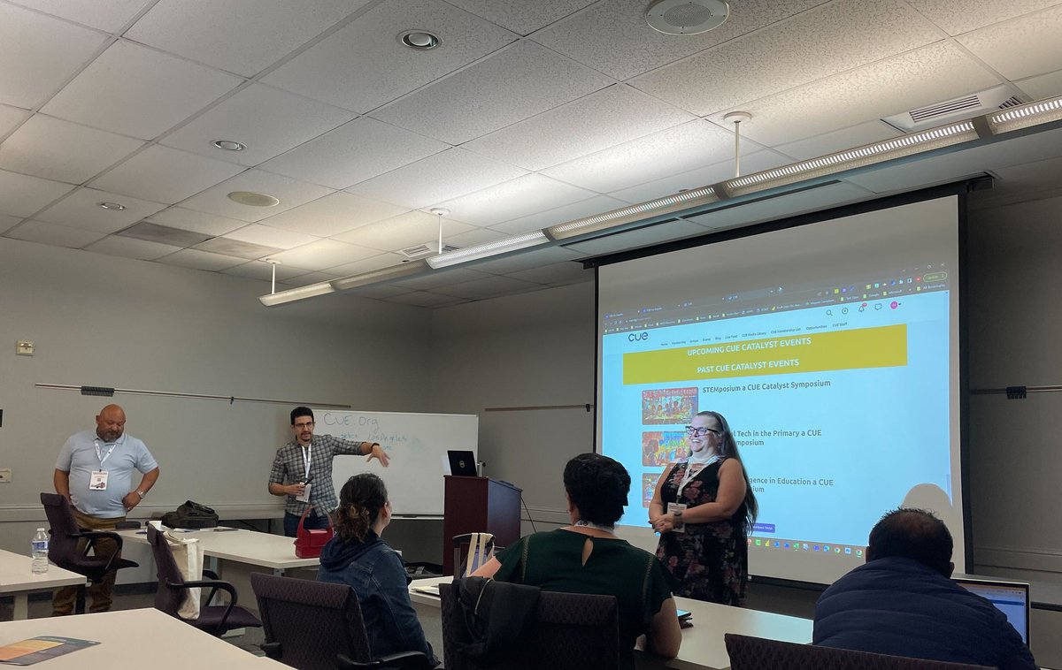 mtouceda's tweet photo. Just a trio of @cuelosangeles #BoardMembers sharing the #cuelove! Thank you @lacoe_ito an @LASchools for allowing us the opportunity at today's #DigCitCon event.Ready to join our network of diverse educators, attend insightful PD, and grow your #PLN? Visit https://t.co/jI2JgyLswt https://t.co/sliKf4lKn0