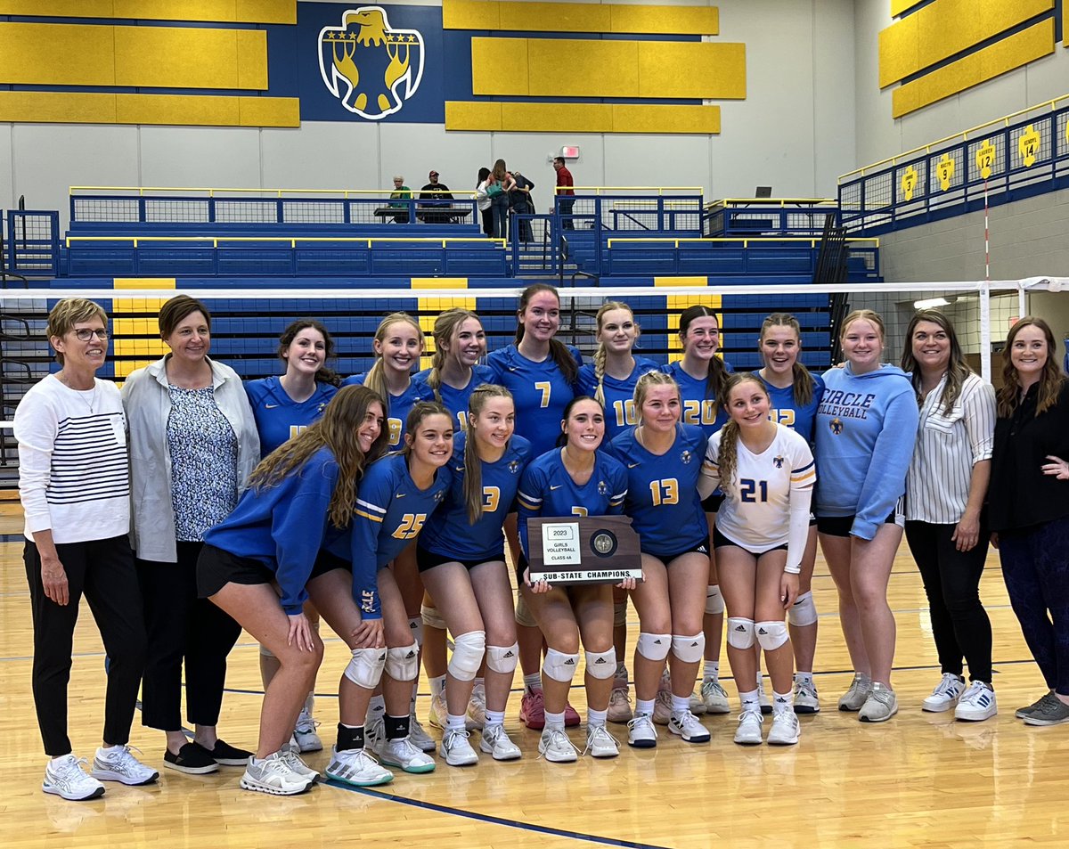 With a record of 33-5, Your Lady T Birds are the Circle Sub-State Champions! Circle advances to the State Games hosted at Hutchinson Community College October 27-28! #thrivein375