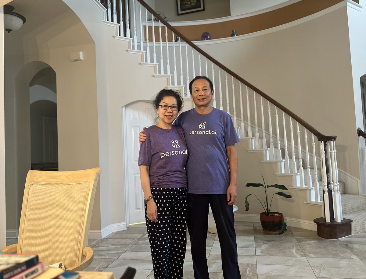 SharonZhang_PAI's tweet photo. When your parents rep your company @PersonalAI_
#aiparents https://t.co/geJ7IbcEUN