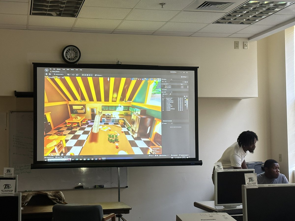 Love seeing community groups learning #UnrealEngine with the @UnrealEngine @RubeGoldberg learning kit! This is a community #STEM event in Durham, NC. Anthony participsted in our recent educator workshop at @UNCG and is now bringing the learning to his community!!