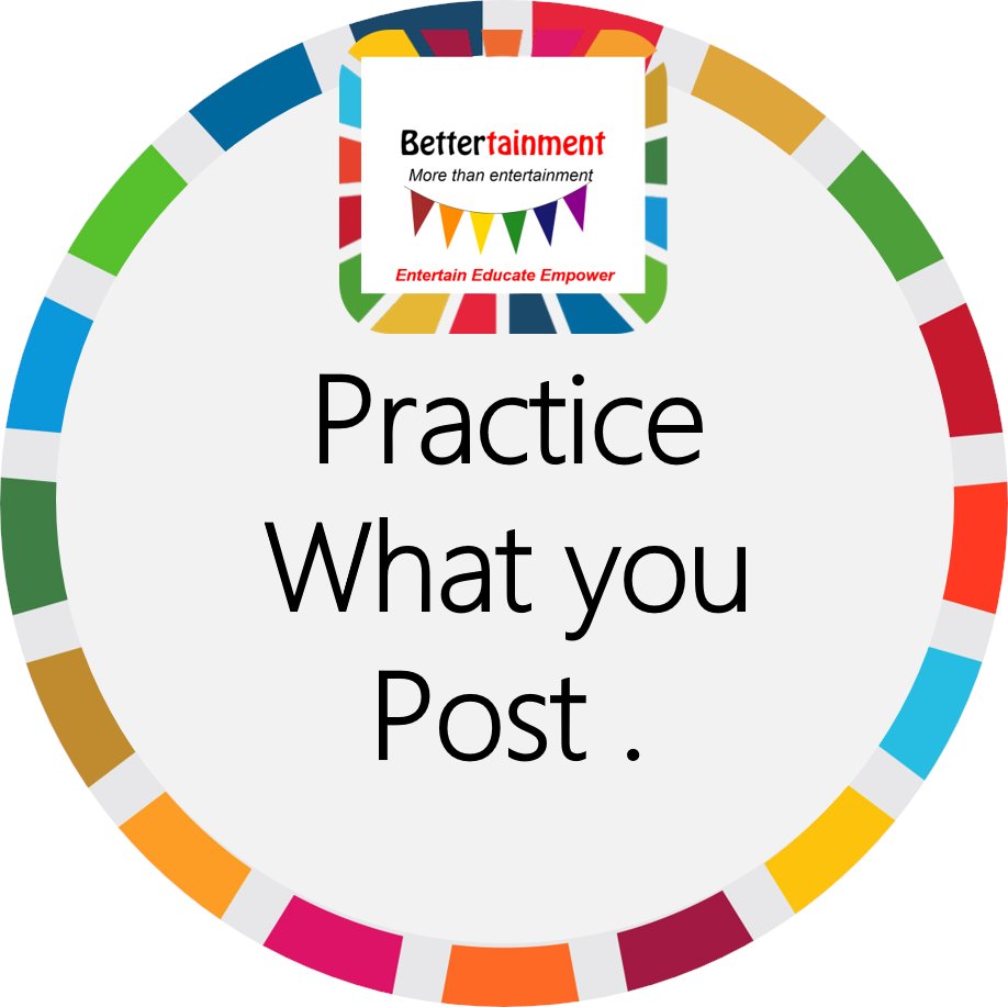 Practice What you Post .