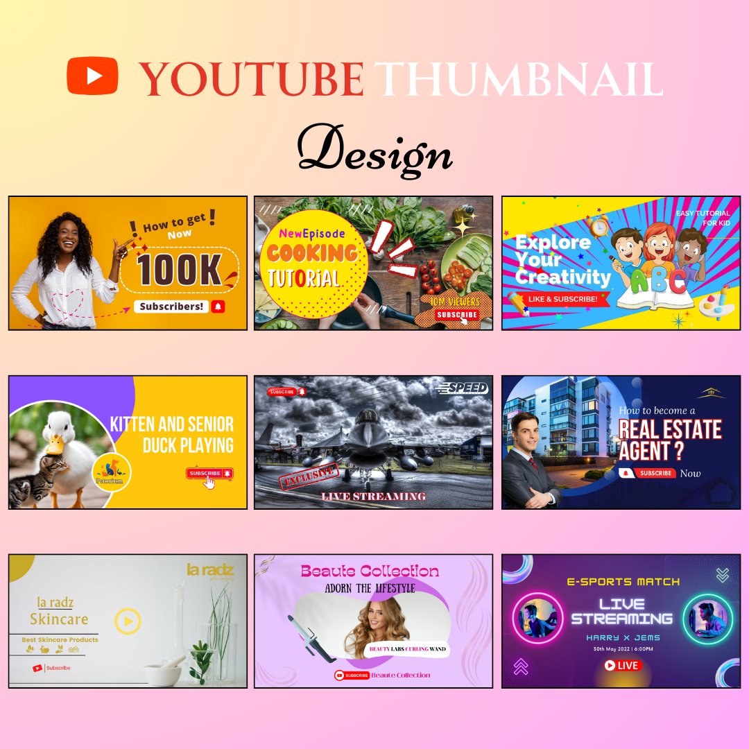CheryFreelancer's tweet image. Your video deserves a click-worthy look. Let&apos;s make content pop &amp;amp; your audience click with custom thumbnail designs!

#cherryfreelancer #creatingtheidentity #ClickWorthyContent #youtubethumbnail #YT #youtubebanner #youtubechannel #youtubechannelart #youtubeshorts