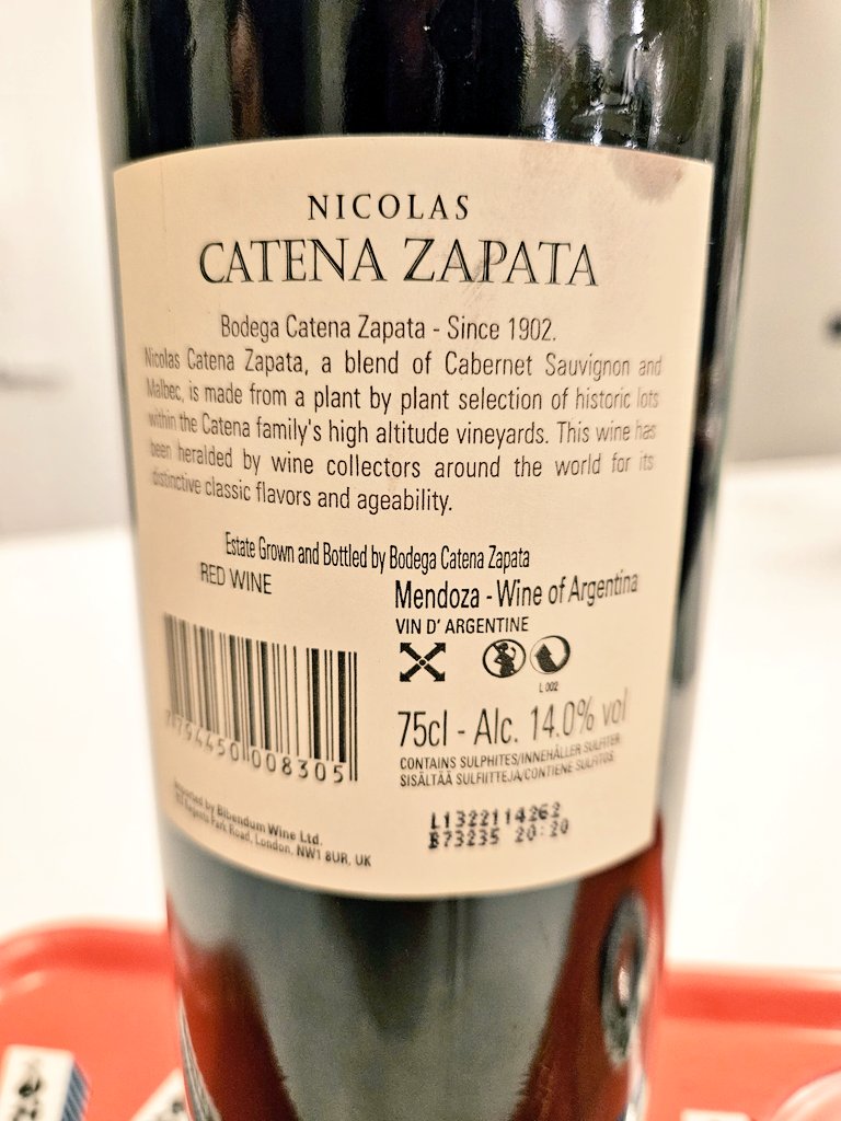 #yearofwine2023 @CatenaMalbec Nicolas Catena Zapata 09 WOW....JUST WOW..OMG🍷 @LauraCatena @WineMan147 @CHARLIEWINES @thewinetattoo @JohnMFodera @wine1percent @SteveKubota @RussellVine1981 @RichLJames @JamesHubbard113 @timmilford @jimofayr @winewankers @Liam3494 @ArdenPaul4