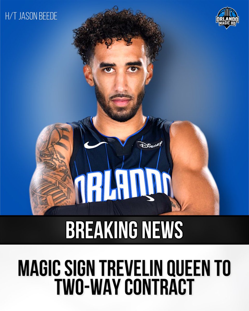 The Magic have agreed to terms to convert guard Trevelin Queen to a two-way contract, league sources told the Orlando Sentinel. 

Queen fills Orlando’s third and final two-way spot, joining Admiral Schofield and Kevon Harris on two-way deals ahead of the regular season.