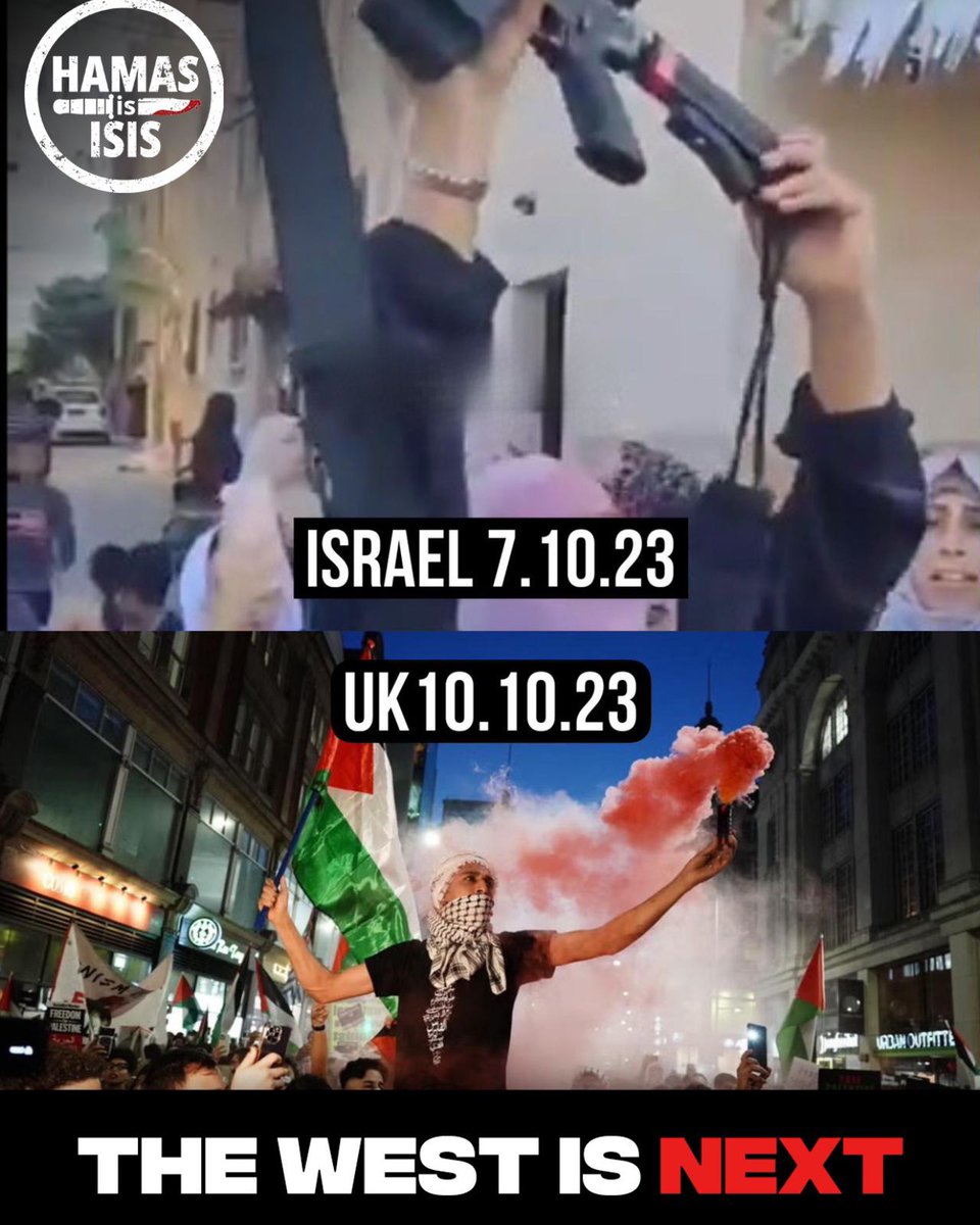 ShuratHaDin's tweet photo. Israel's fight is YOUR fight.

Hamas is ISIS. It has a radical Islamist ideology to control the world. They may start with Israel, but it never ends there. We must be united against them. #HamasIsISIS https://t.co/bT5xF43DUM