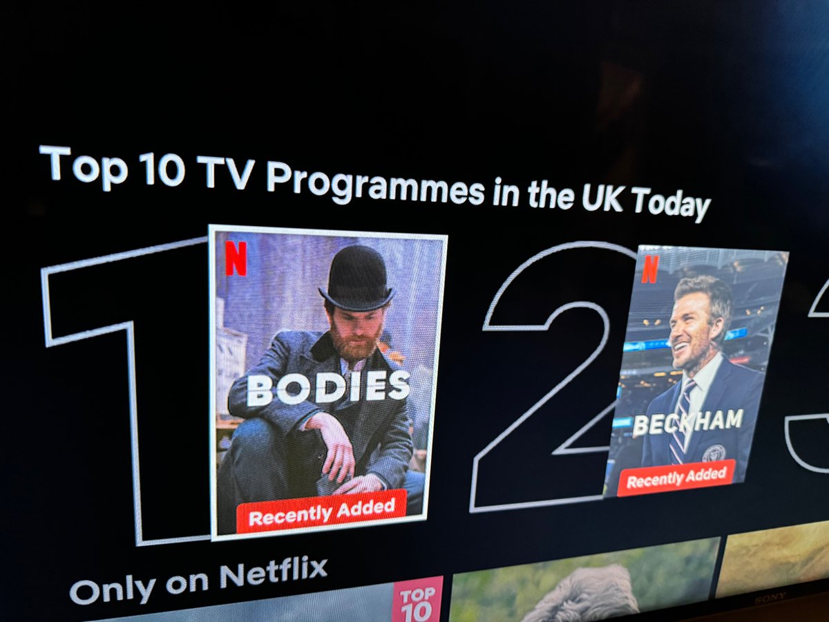 Bodies at Number 1 on Netflix today!