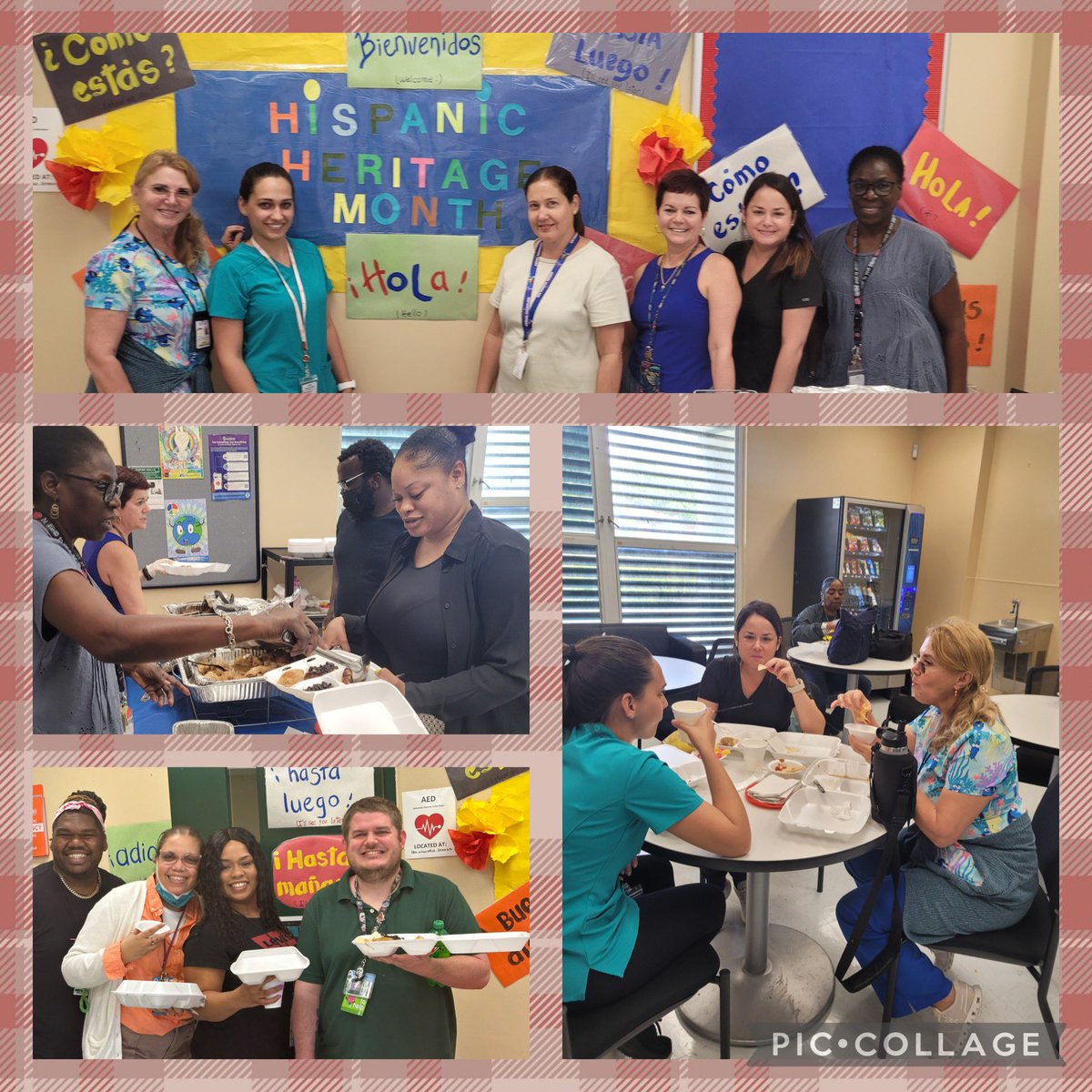 In recognition of Hispanic Heritage Month our staff enjoyed a feast. @MPerezDir @PrincipalDarby1