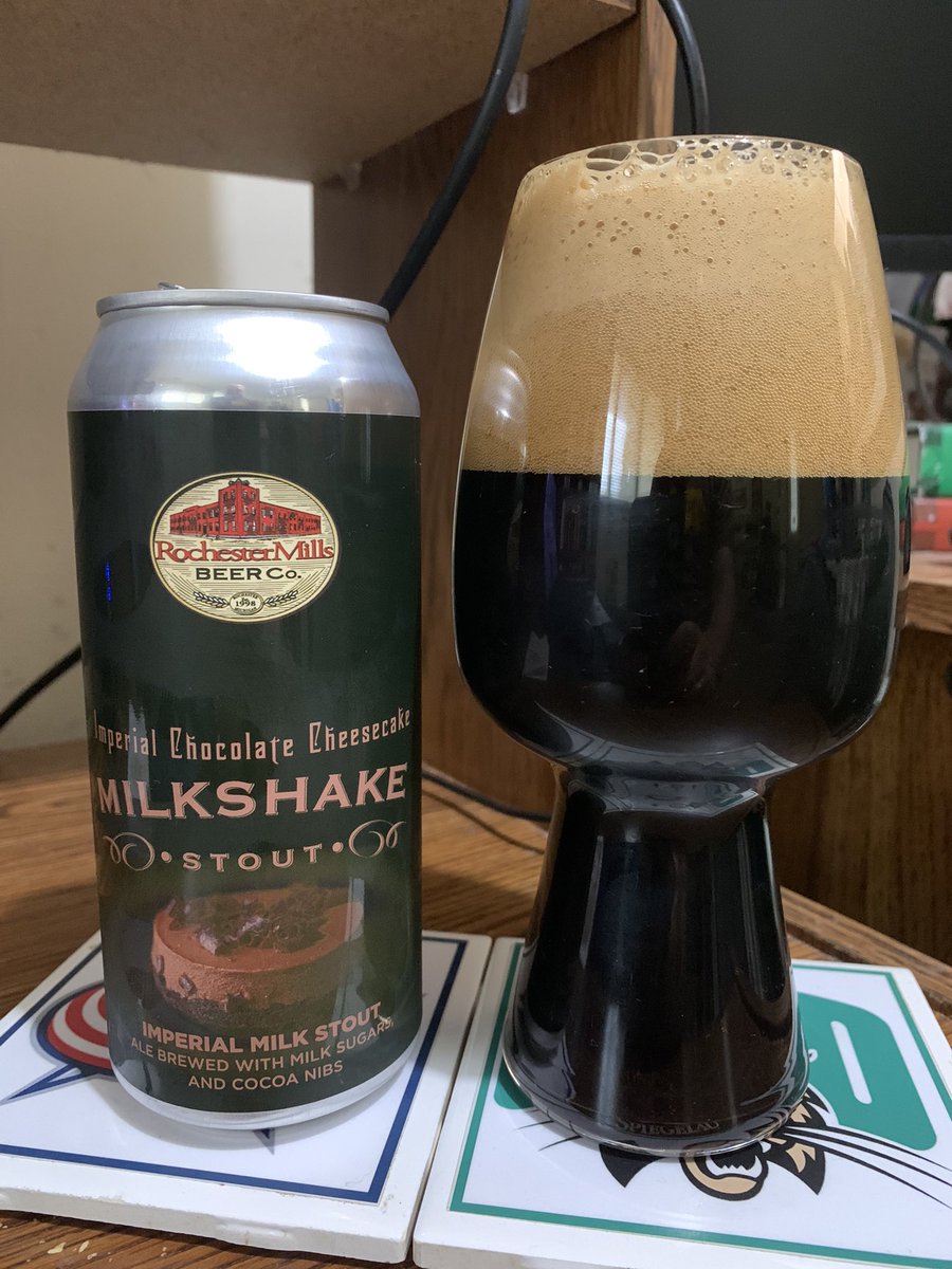 Another <a href="/MillsBeer/">Rochester Mills Beer</a> #stouturday brew and liking their Imperial 🍫 Cheesecake Milkshake Stout 😋🍺👍 #CraftBeer <a href="/qblacklock/">🍻 Quentin 🐍🚀</a> <a href="/BenschopElroy/">Elroy Benschop🇳🇱</a> <a href="/BeerSnobSean/">Sean D</a> <a href="/boeskool/">boeskool</a> <a href="/mikeadam16/">MICHAEL ADAM</a> <a href="/Stef_Pellerin/">AccentHomebrewery</a> @RobFromInternet <a href="/ASFreed/">Freedman</a> <a href="/1SickAssFool/">Sick Ass Fool</a> <a href="/River_City_MB/">Jersey Collector</a> <a href="/zappafaye/">Donna</a> <a href="/Just4BeerLovers/">Just For Beer Lovers</a>