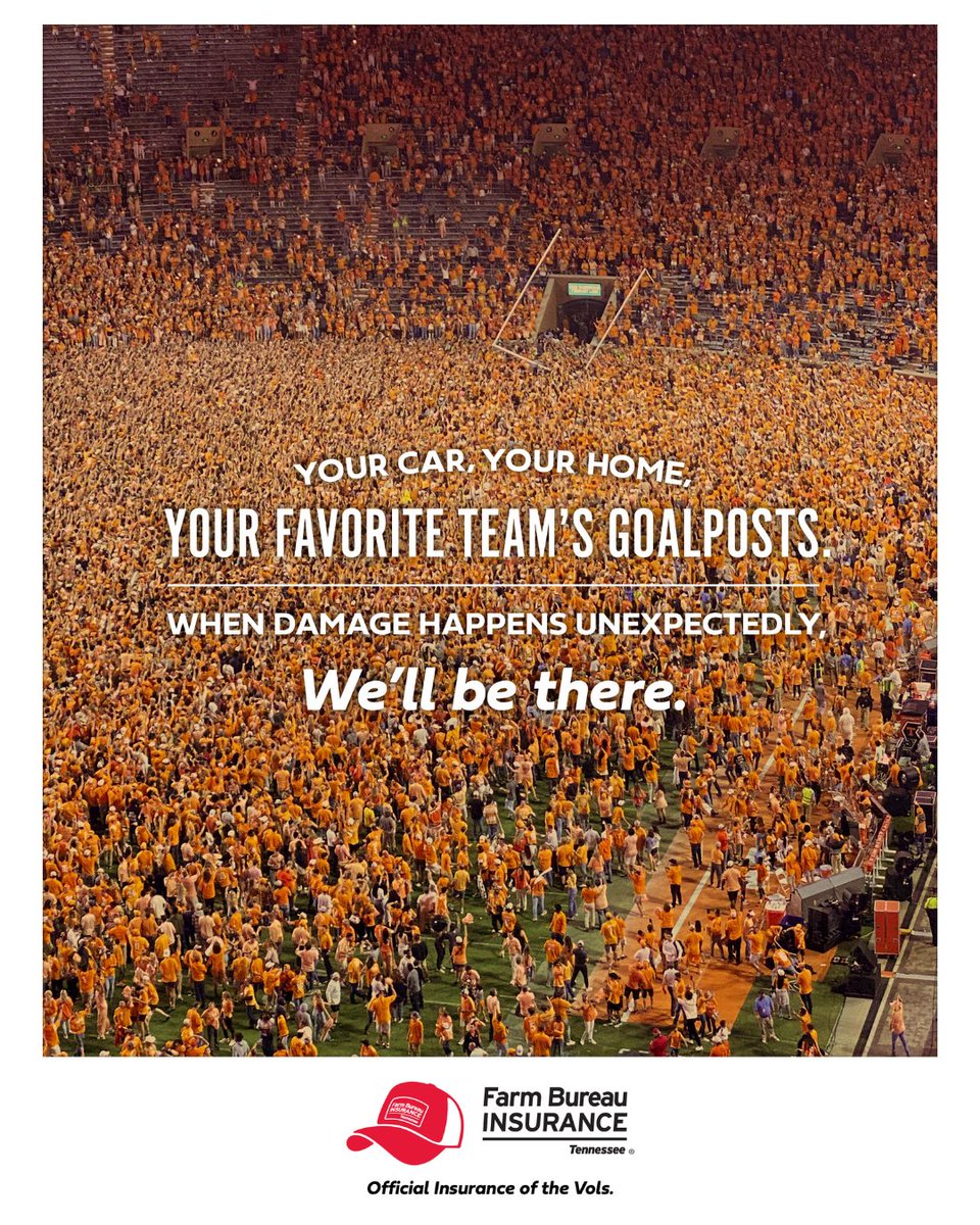 We'll be there, Vols! Let's go! 👏🏼 🏈 #FBITN #FarmBureauInsurance #GBO