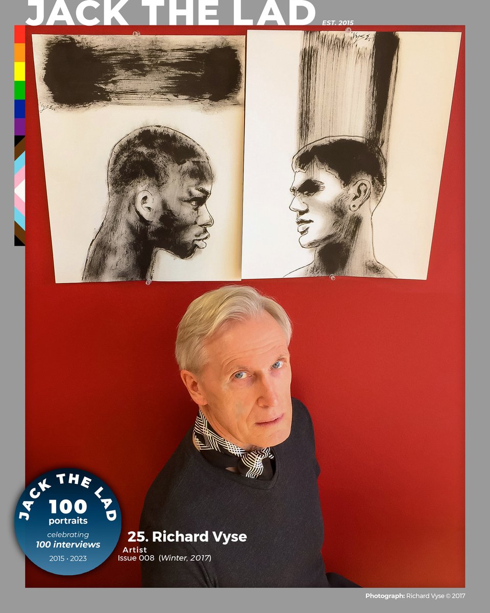 Portrait 25 in our countdown to Jack The Lad’s 100th interview comes from our 2017 conversation with internationally collected American artist Richard Vyse who we invited to reflect on his work, life and influences for this rare and fascinating interview. bio.site/jacktheladmag