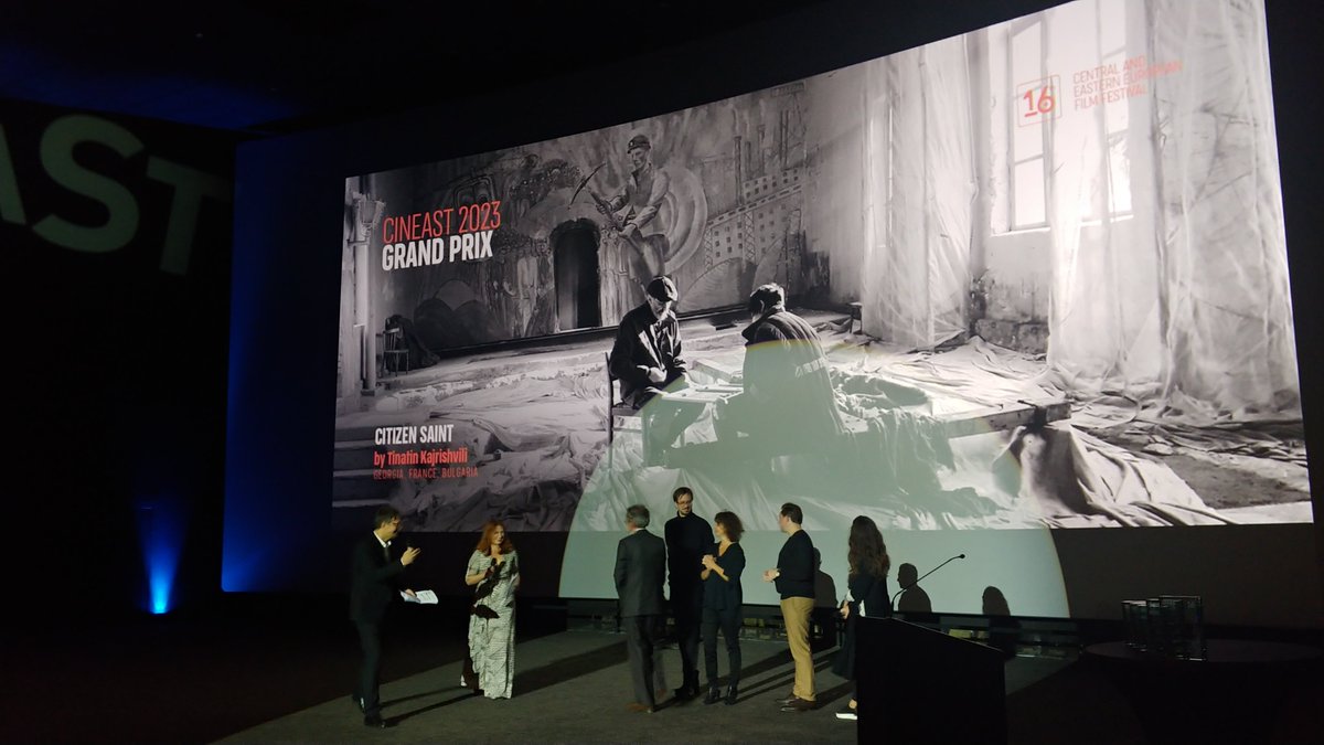 CinEast 2023 Awards Ceremony: Grand Prix for "Citizen Saint" by Tinatin Kajrishvili, Special Jury Prize &amp; Critics' Prize for "Blaga's Lessons" by Stephan Komandarev, Audience Award for "Sisters" by Linda Olte &amp; Young Talents Award for "Larry" by Szilárd Bernáth. Congratulations!