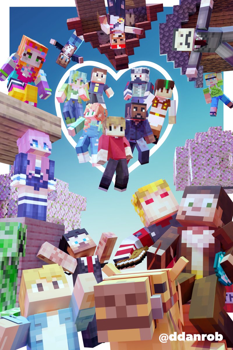 Ddanrob's tweet photo. Secret Life! 

I made a render of everyone!

#SecretLife #traffictwt #lifeseries #grian #gtwscarfanart #tangotekfanart #hermitcraft https://t.co/Vb1H8oLS7A