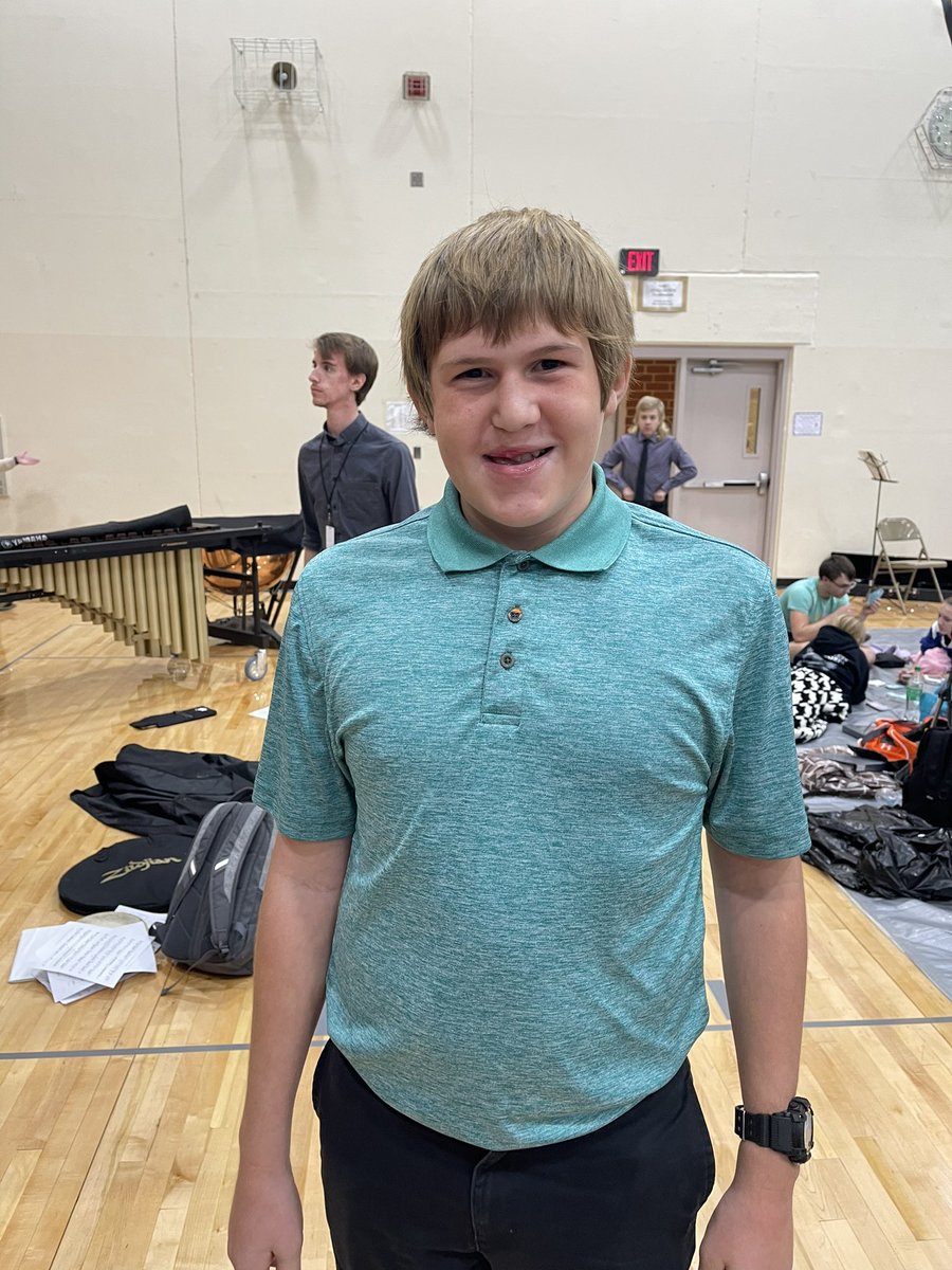 Michael Hocamp 1st alternate for the All-State Band.