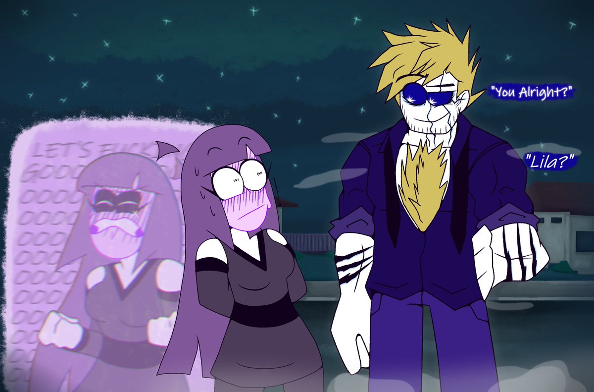 _Warp_'s tweet photo. Rhys decided to humour Lila by showing her the human form he was perfecting for infiltration missions. With unexpected results.
#spookymonth #spookymonthlila #spookymonthoc #indigo #fnfcodenamewraith #fnfrhys #pikachuoc https://t.co/8AhMiGYOjp