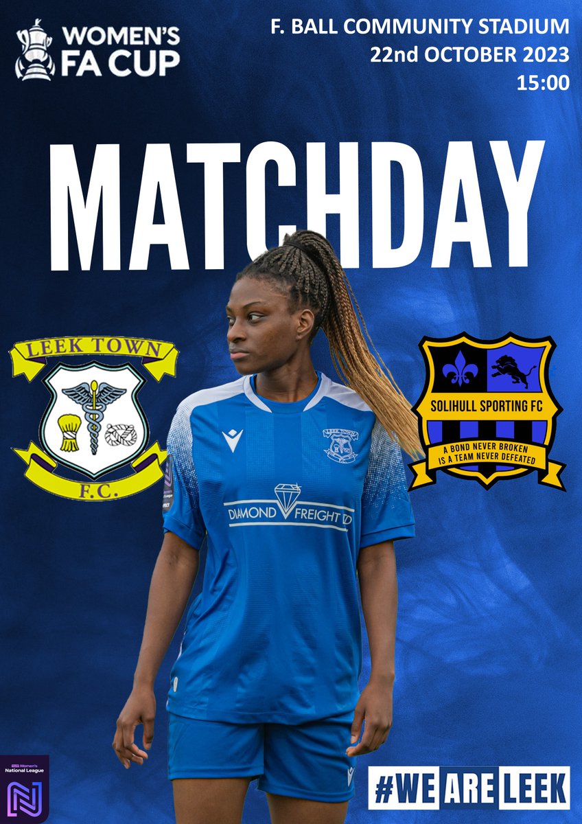 leektownladies's tweet image. It's FA Cup day !!!
Use the link to access the program.  
t.ly/S_34R 

🆚Solihull Sporting Ladies 
📅22/10/2023 
⏲️15:00
📌ST13 8LD
🍺Bar open
🍔Café Open

#weareleek