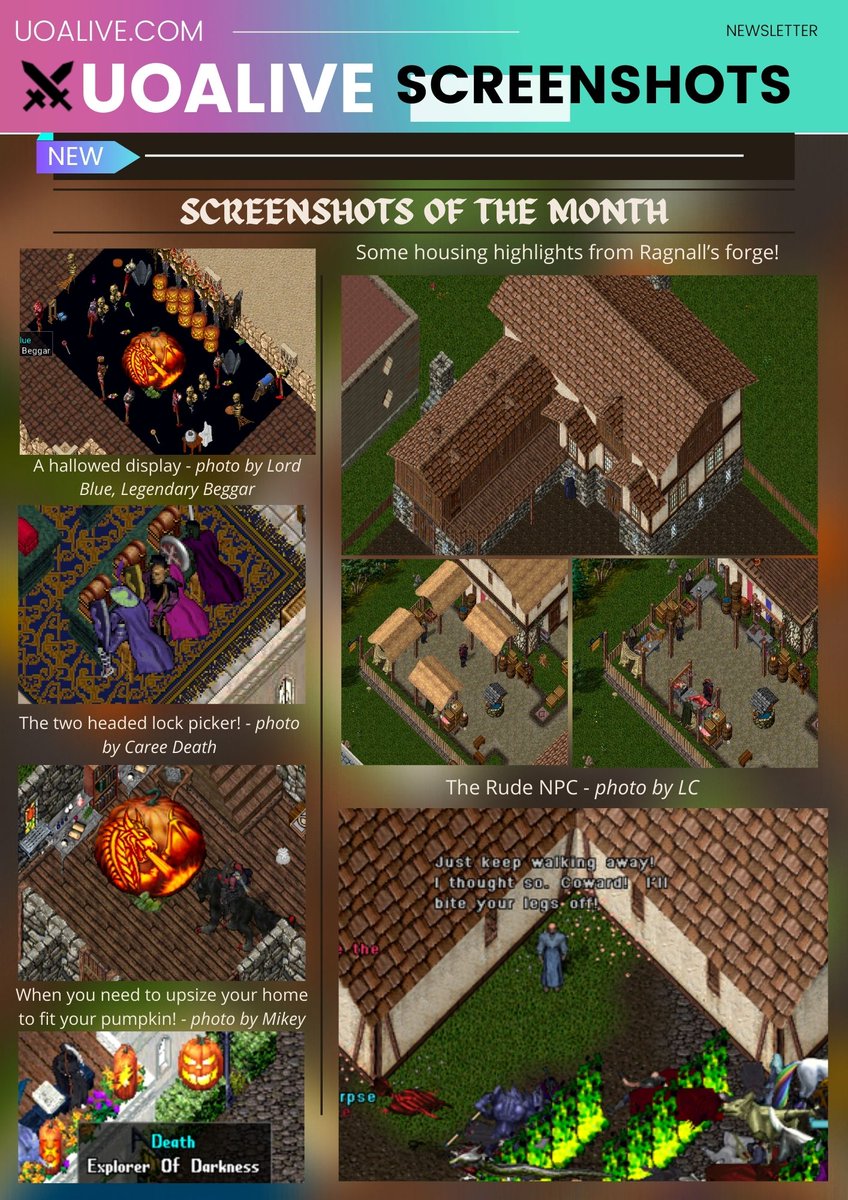 UOAlive's tweet photo. This weeks UOAlive Newsletter: Ultima Online on the Go with Mobile UO! - Join https://t.co/C0mnPOUMwa today, the #1 Populated PvM/PvE Ultima Online Server!
@pcgamer @GameSpot @PCMag
#uo #ultimaonline #mmo #MMORPG #halloween https://t.co/DJRQ80t36h