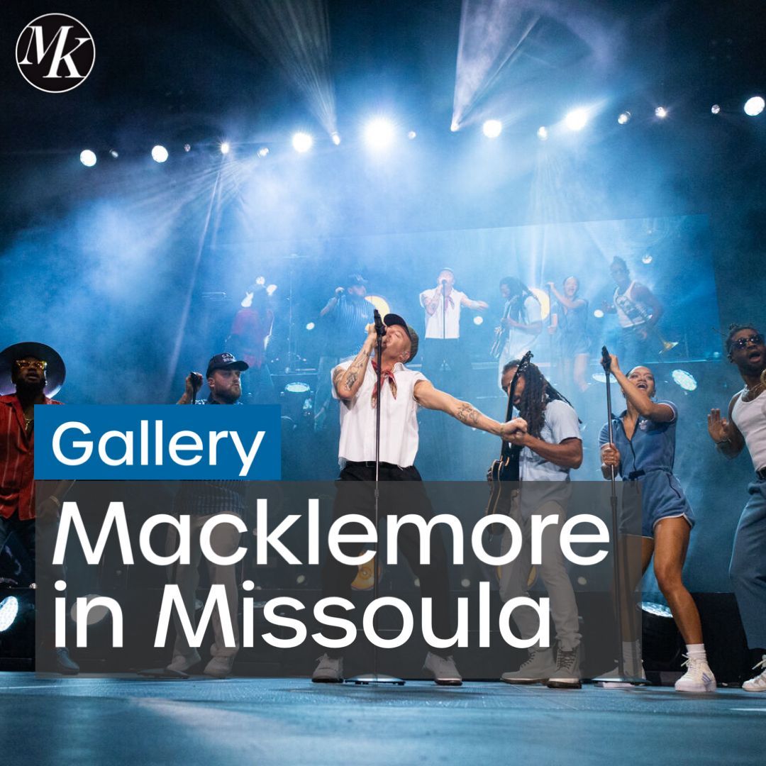 MontanaKaimin's tweet photo. The king is back Missoula! No, not Elvis. Not Michel Jackson either. Macklemore performed once again in Missoula, one of the places that supported him from the beginning, before he hit it big.
Photos by Maddie Crandall
#Macklemore #AdamsCenter #UniversityOfMontana #Concert https://t.co/8jo7CZqyM4
