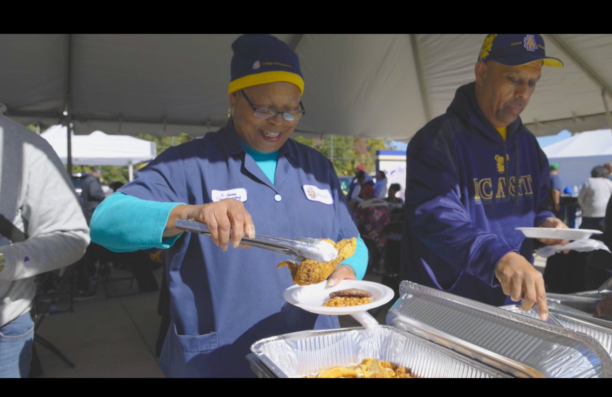 A quick glimpse at today's Ag and Environmental Sciences Day at the @ncatsuaggies football game vs. Univ. of Richmond! A special thank-you to our title sponsor @SyngentaUS and our list of additional sponsors: @JohnDeere , @NCelectriccoop , @farmcredit, and @NCFarmBureau