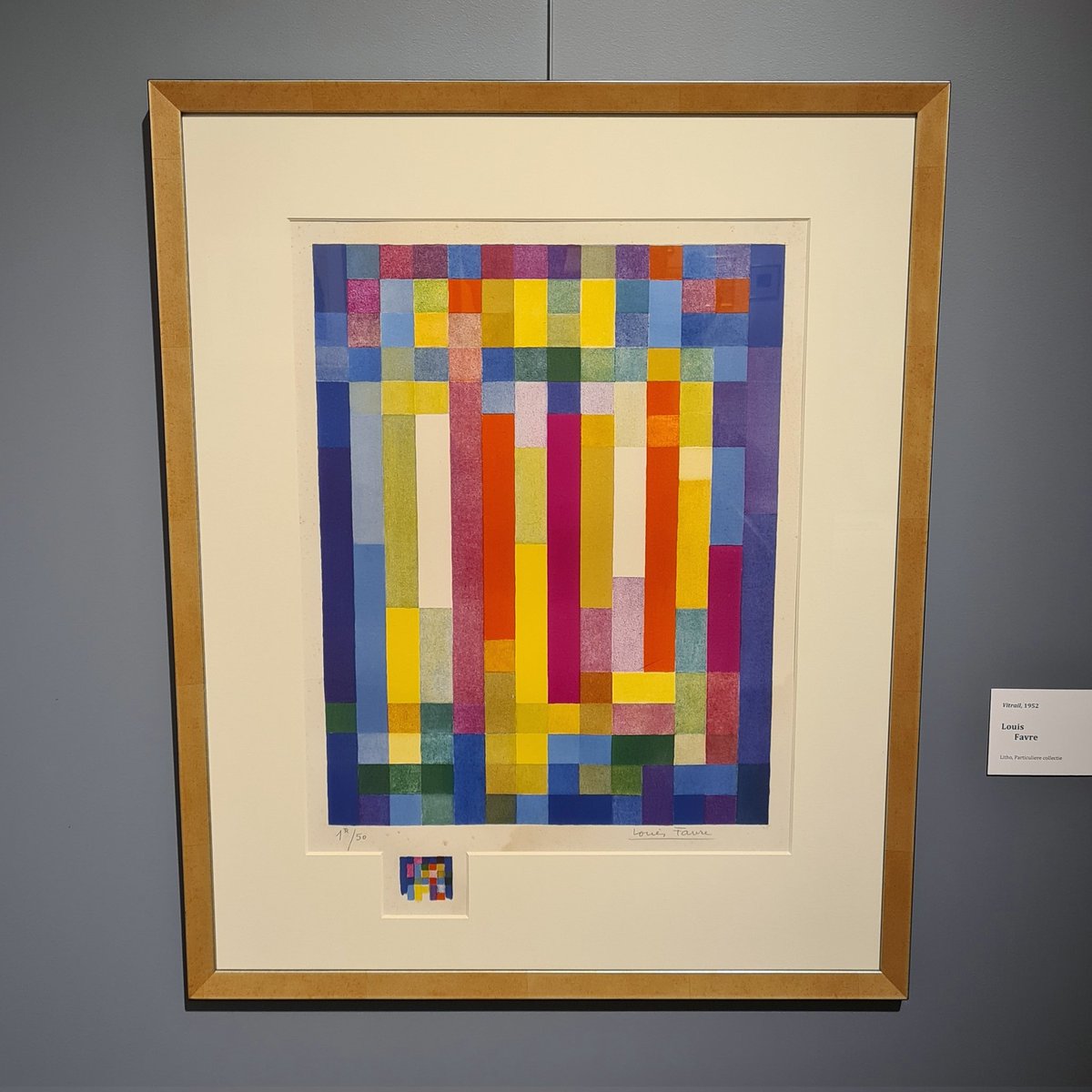 🎨 Louis Favre (1892-1956)

🖼 Vitrail, 1952.

Tentoonstelling „Louis Favre: Een wereld vol kleur”

📍 <a href="/STEENDRUKMUSEUM/">Nederlands Steendrukmuseum</a> 

#louisfavre #litho #eenwereldvolkleur #steendrukmuseum