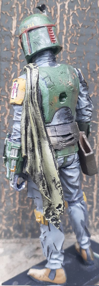 KiwiyKiwi's tweet image. Buenas Tardes, para que sepan estoy vivo, solo que me estado enfocando en mis estudios y eso que Aprobé un ramo esta semana. En fin aquí un #Bobafett #CelShading , sé  que le falta el Jet pack pero se arregla con una impresión 3d más adelante y eso. 😀