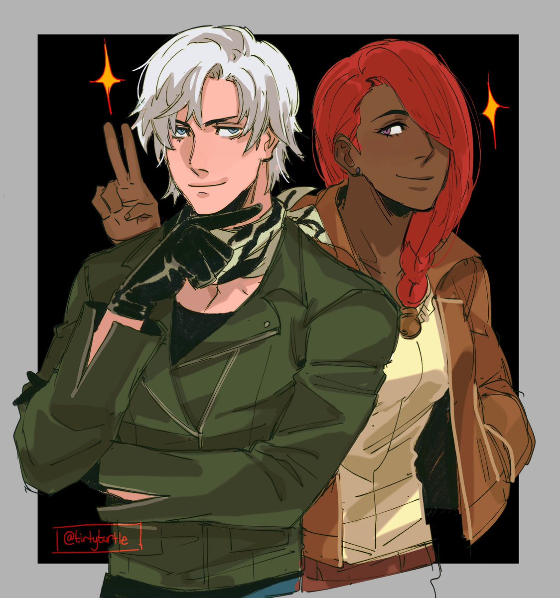 Dante and Lucia doodle #DevilMayCry