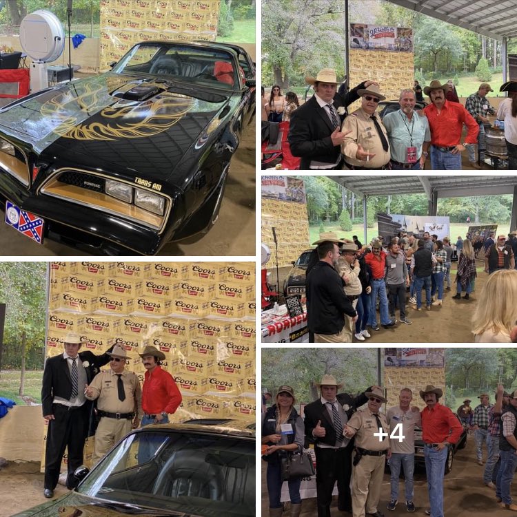 Teamed up with Simpson Movie Cars - Another great event for Simpson Movie Cars for JR Hobbs Co at the ABC Chili Cook Off in Alpharetta. The Bandit and Buford T were a smashing success. Awarded Best Themed Booth!
East Bound and Down The Ultimate Smokey &amp; the Bandit Tribute