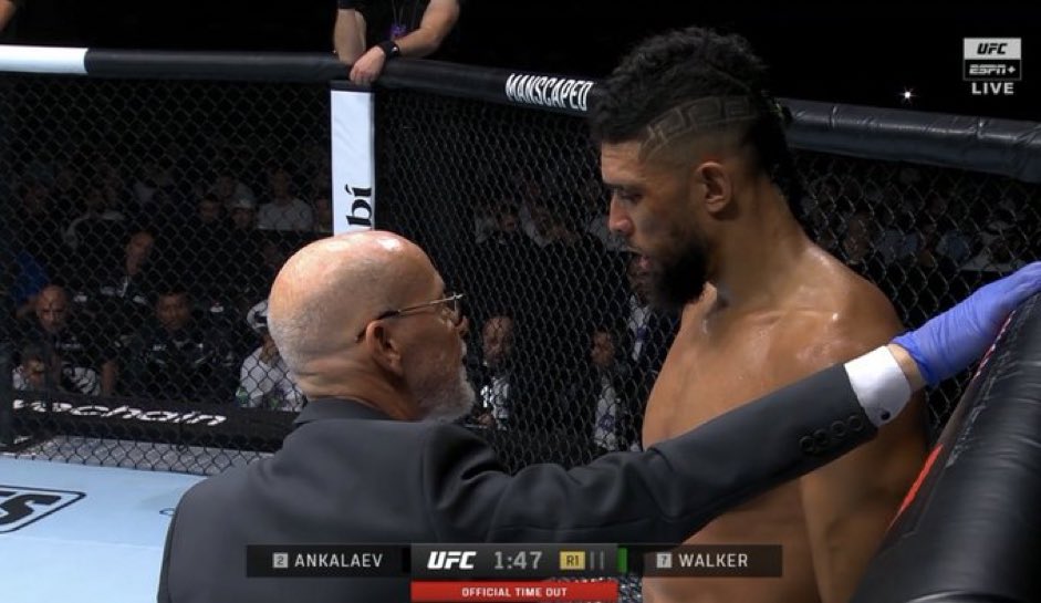 JackMac's tweet photo. Worst doctor in UFC history. Send him to the gulag. #UFC294 https://t.co/4aLbtLLNDp