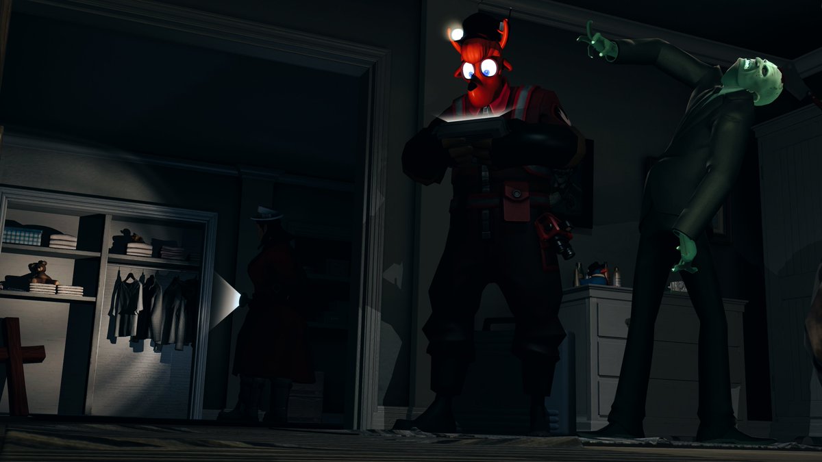 Dioookat's tweet photo. Phobias Of Phasmos 🦌👻 ( Feat. @Ah1Lm42 ) #TF2 #GMOD https://t.co/y3PnPp1px8