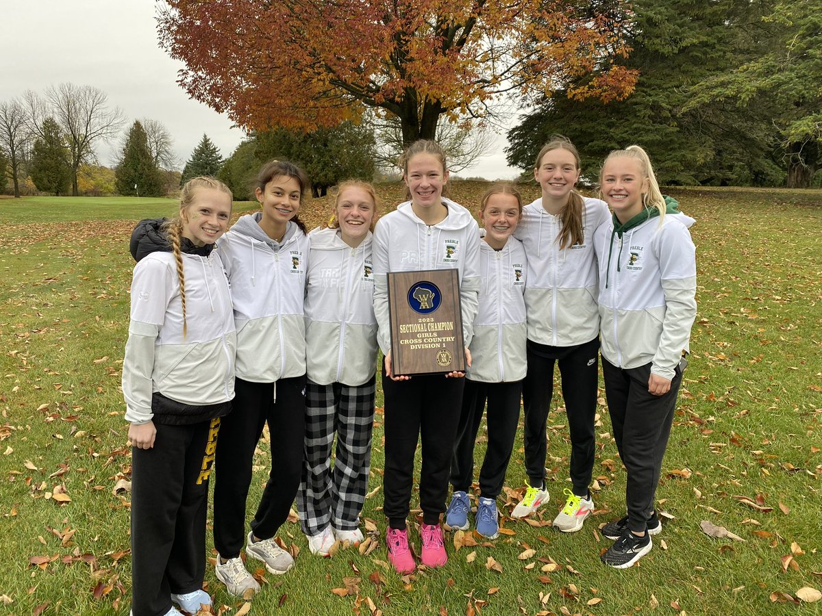 GBPreble's tweet image. Preble Hornets Girls and Boys CC teams complete a sweep of the WIAA sectionals 🐝 #PreblePride