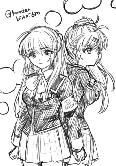 留佳佳奈多と葉留佳
リトバスのアニメを見直してます 