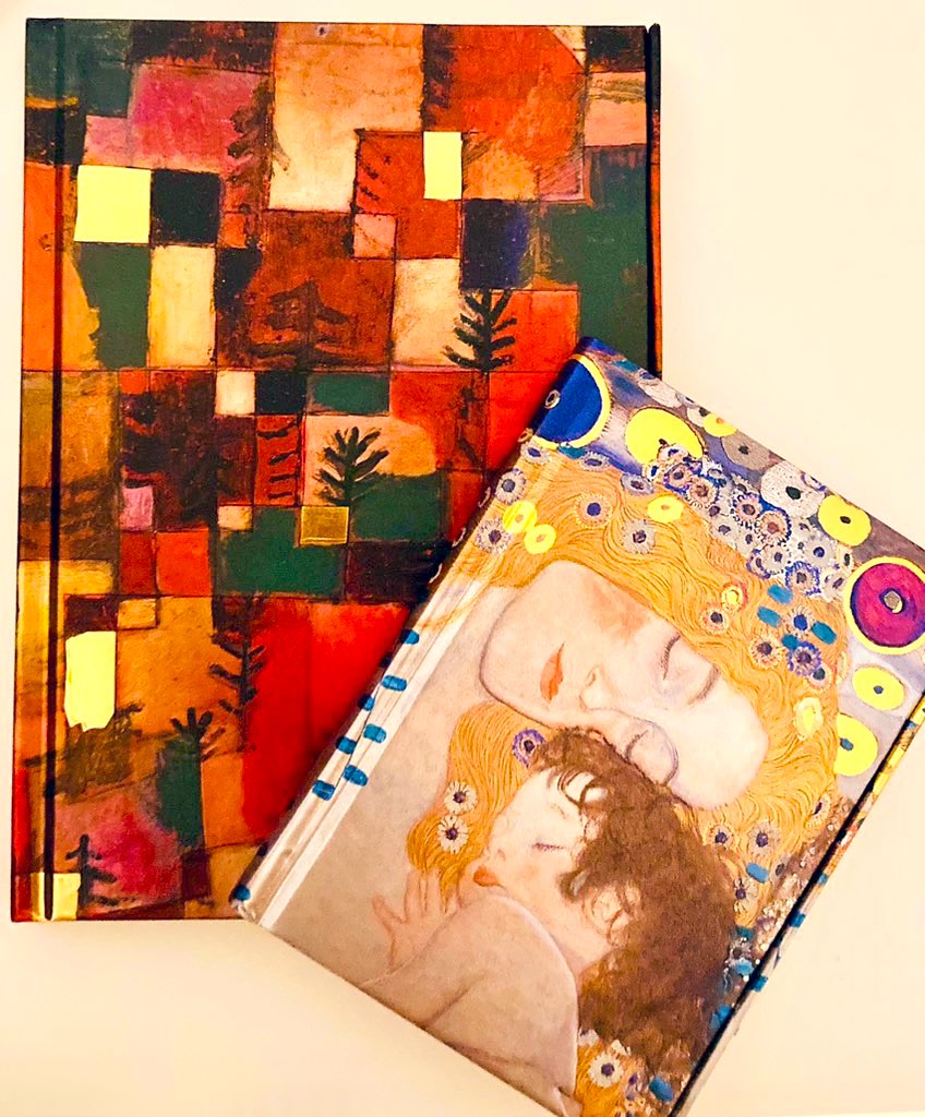 パウルクレーとクリムトのノート　金銀がピカピカで綺麗