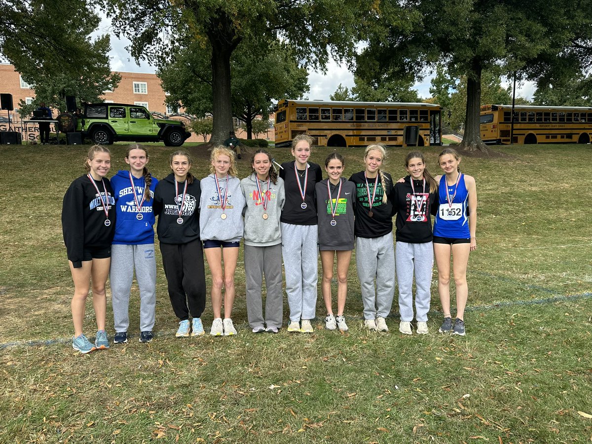 MCPSAthletics's tweet photo. Congratulations to the Top Ten Boys &amp; Girls medal winners at the 2023 MoCo XC Championships.  Good luck to all athletes in the pursuit of a top finish in the MPSSAA state events! https://t.co/pXKqj58U4R