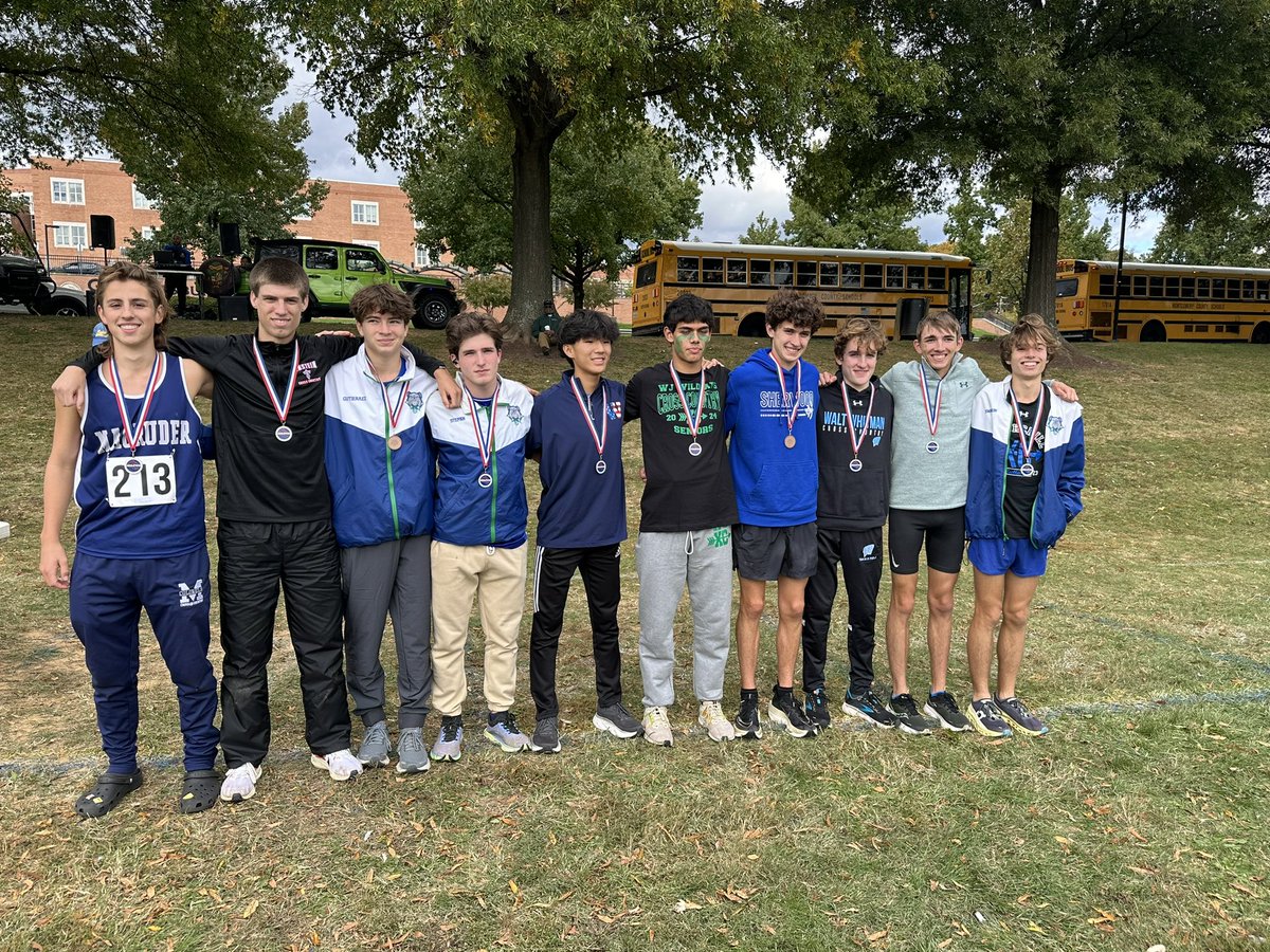 MCPSAthletics's tweet photo. Congratulations to the Top Ten Boys &amp; Girls medal winners at the 2023 MoCo XC Championships.  Good luck to all athletes in the pursuit of a top finish in the MPSSAA state events! https://t.co/pXKqj58U4R
