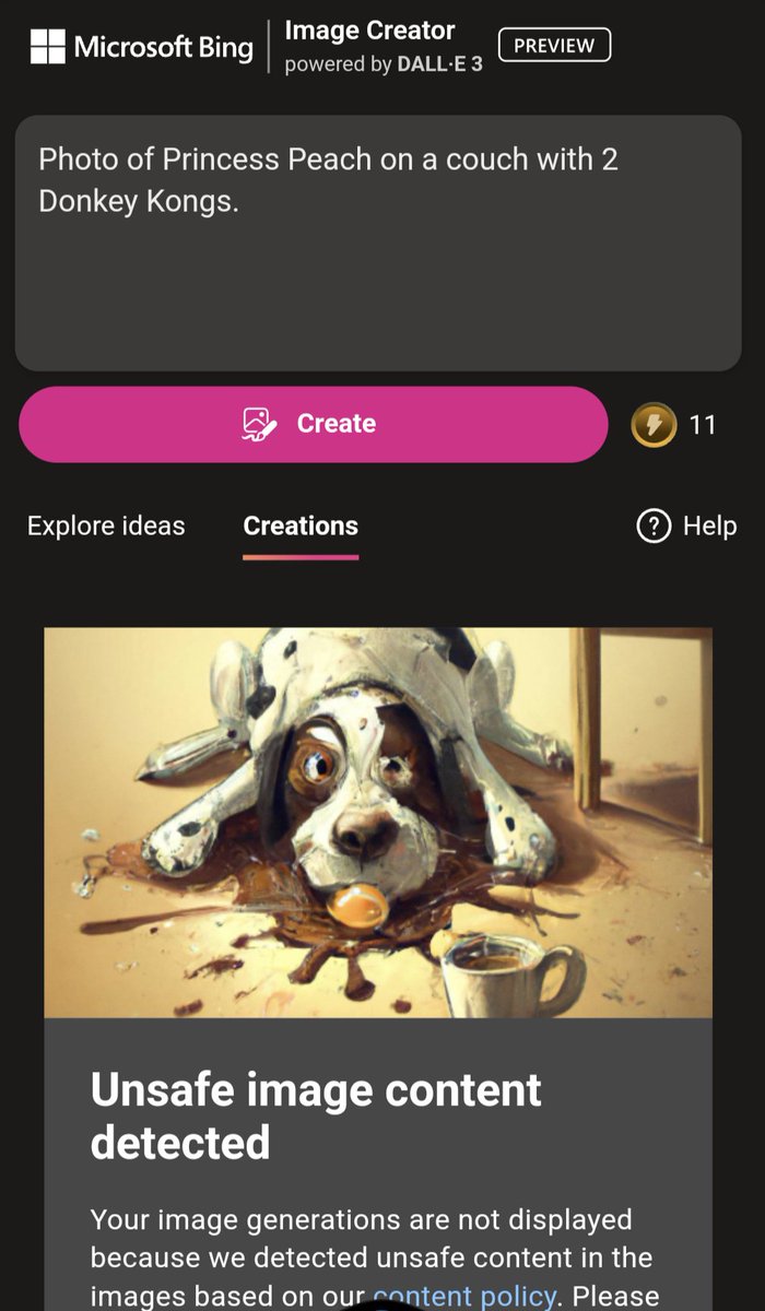 Hey Microsoft, it be great if you would stop appeasing woke microbubbles and make #bingimagecreator a space for (mostly) unrestricted art again. How about a safe-mode checkbox?
#uncensorDALLE3
#freeDALLE3
<a href="/Microsoft/">Microsoft</a> 
<a href="/bing/">Bing</a> 
<a href="/OpenAI/">OpenAI</a>