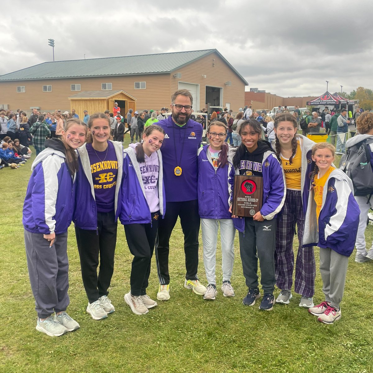 IKE Girls XC has qualified for the WIAA State Championship Meet for the 3rd straight season! Faith Wehrman won her 3rd Sectional title (18:26.6)! Congrats to Faith, Jadelyn Wehrman, Dena Marie Gonzales, Kylie Kwiatkowski, Macy McCormick, Ava Lindner, &amp; Abby Lazzar!
#letsgoike