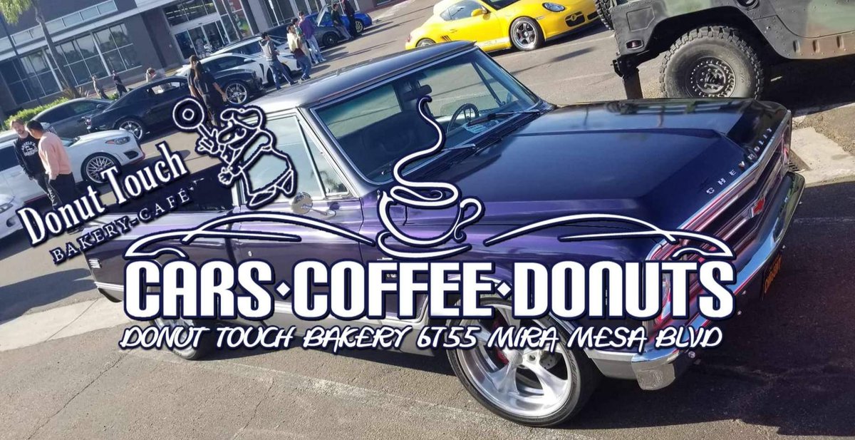 Last one for the year happening Sunday 10.29.23 - all makes, all models, all car enthusiasts welcome - share this with your car friends

facebook.com/events/s/last-…

 #carsandcoffee #sandiego #sandiegocarsandcoffee #coffeeandcars #carscoffeedonutssocal #carscoffeedonutssd