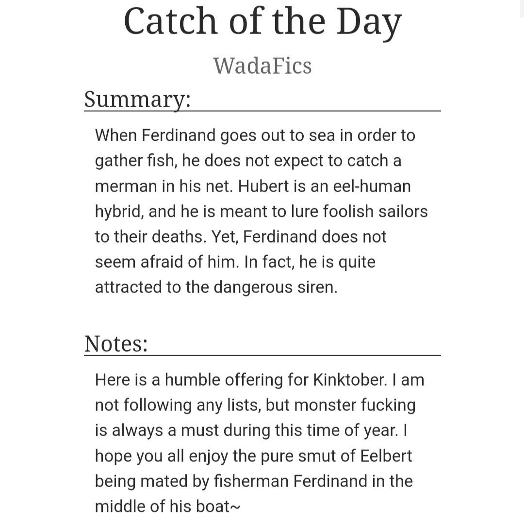 MahouMiss's tweet photo. "Catch of the Day" | NSFW Merman AU | #Ferdibert #FerHu
SUMMARY: Ferdinand goes out fishing at night, but he accidentally catches a handsome Eelbert in his net.
READ HERE: https://t.co/Ovvr4yXGQW https://t.co/U4RPs5eDxM