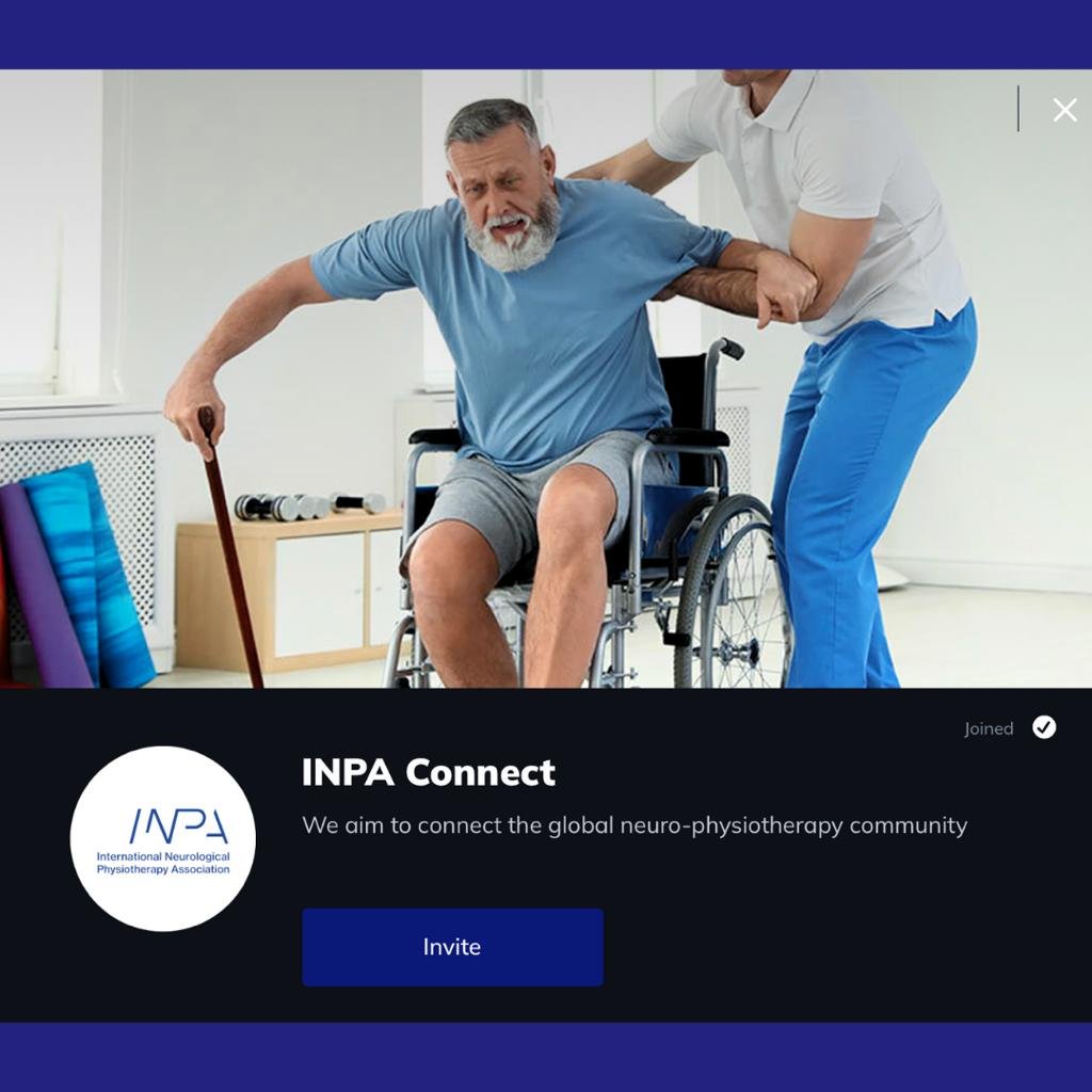 The International Neurological Physiotherapy Association is excited to announce the launch of INPA Connect, a platform which aims to connect the global neuro-physiotherapy community. Membership is free and you do not need to be an INPA member to join!! inpa-connect.mn.co/share/XxoXAVXo…