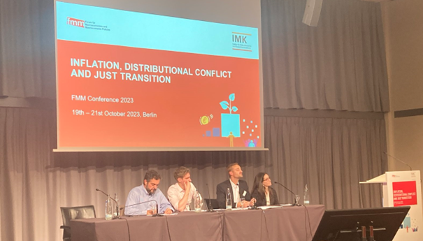 FMM_macro's tweet photo. Inspiring talks from @leiladavis, Christian Schoder and @MiguelGilTertre in this evening’s plenary session on the topic of distribution and policies of just transition at the #27FMM. https://t.co/0J2w3gMSQM