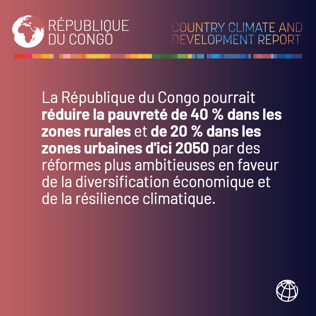 BM_Afrique's tweet photo. #CongoCCDR
La transformation du #Congo passera par :
✅ Une infrastructure plus forte & plus verte
✅ Des services prêts pour le climat
✅ Des investissements dans le capital naturel
✅ Une meilleure gouvernance climatique
En savoir plus : https://t.co/hteOZQKbwB https://t.co/W4hQW5KpuI