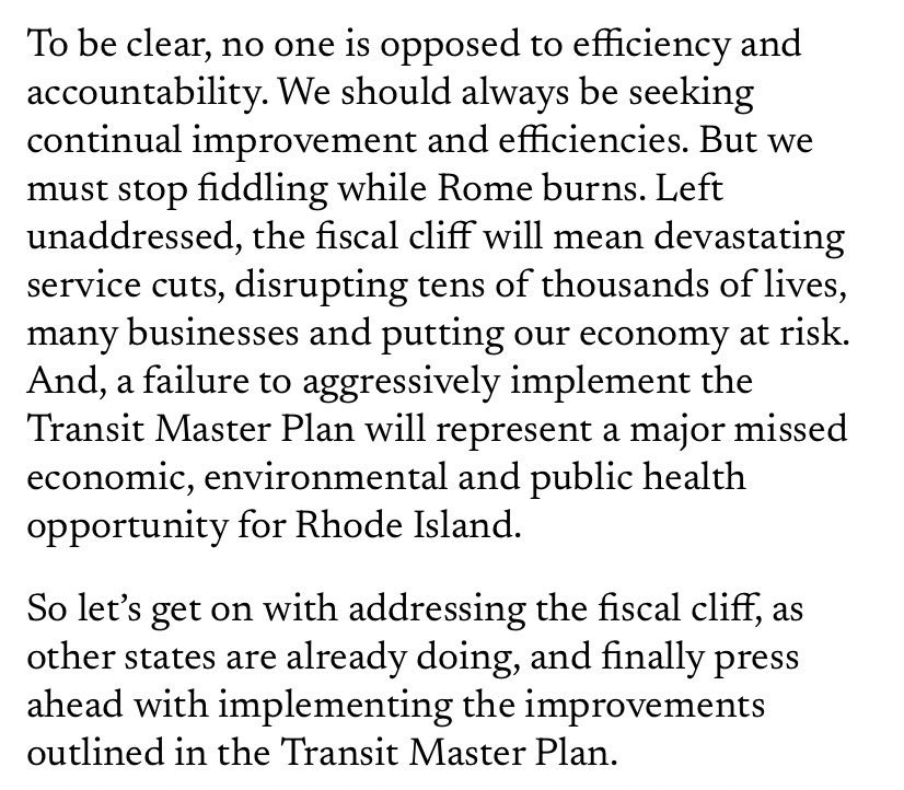 Providence Streets Coalition ππ²ππ΄βΏππ² (@pvdstreets) on Twitter photo An important read by <a href="/GrowSmartRI/">GrowSmartRI</a> in <a href="/RICurrent/">Rhode Island Current</a> on the single most important thing RIPTA needs to avoid catastrophe: Funding.
rhodeislandcurrent.com/2023/10/17/rip⦠An important read by <a href="/GrowSmartRI/">GrowSmartRI</a> in <a href="/RICurrent/">Rhode Island Current</a> on the single most important thing RIPTA needs to avoid catastrophe: Funding.
rhodeislandcurrent.com/2023/10/17/ripβ¦