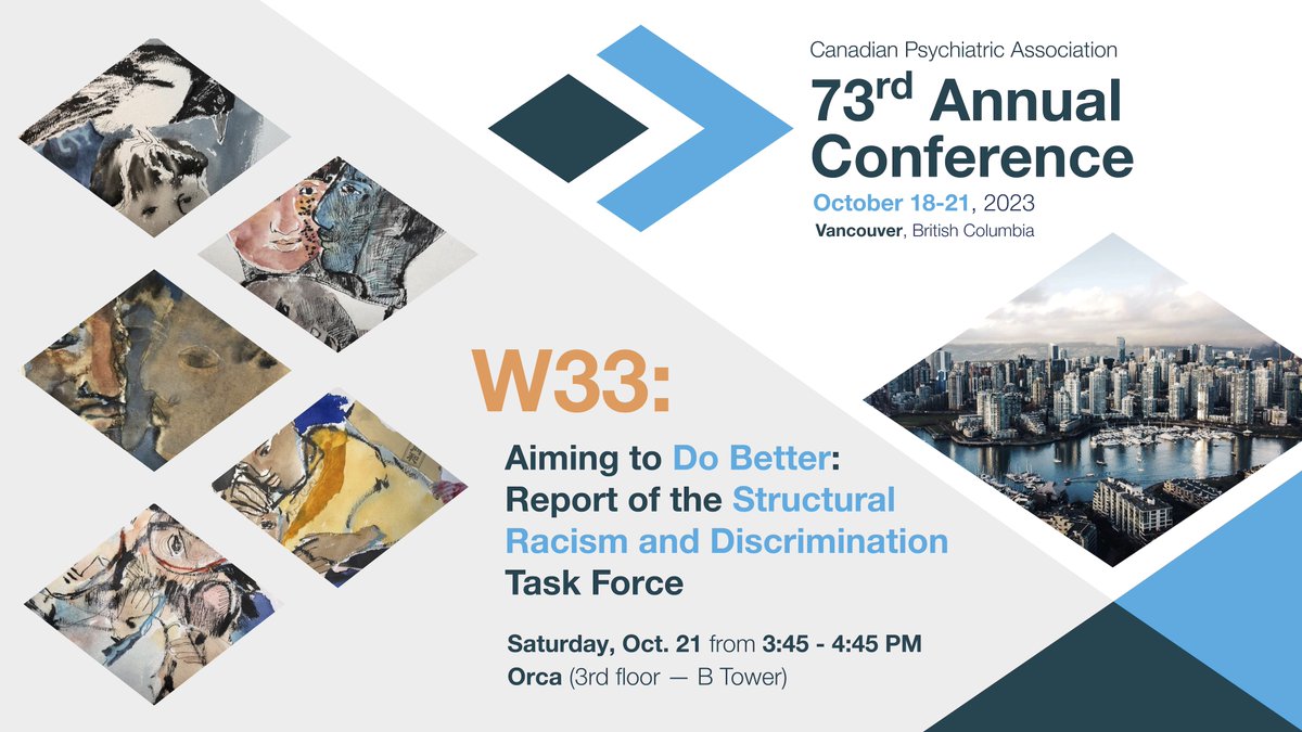 Nikhita Singhal (@nikhita_singhal) on Twitter photo Please join the <a href="/CPA_APC/">CanPsychiatricAssoc</a>'s Structural Racism & Discrimination Task Force at 3:45 PM today as we wrap up #CPA2023 β we'd love to hear your ideas about how the CPA can enhance the equity, diversity, inclusion, Indigeneity & accessibility of its activities, policies & outcomes! π‘ Please join the <a href="/CPA_APC/">CanPsychiatricAssoc</a>'s Structural Racism & Discrimination Task Force at 3:45 PM today as we wrap up #CPA2023 β we'd love to hear your ideas about how the CPA can enhance the equity, diversity, inclusion, Indigeneity & accessibility of its activities, policies & outcomes! π‘