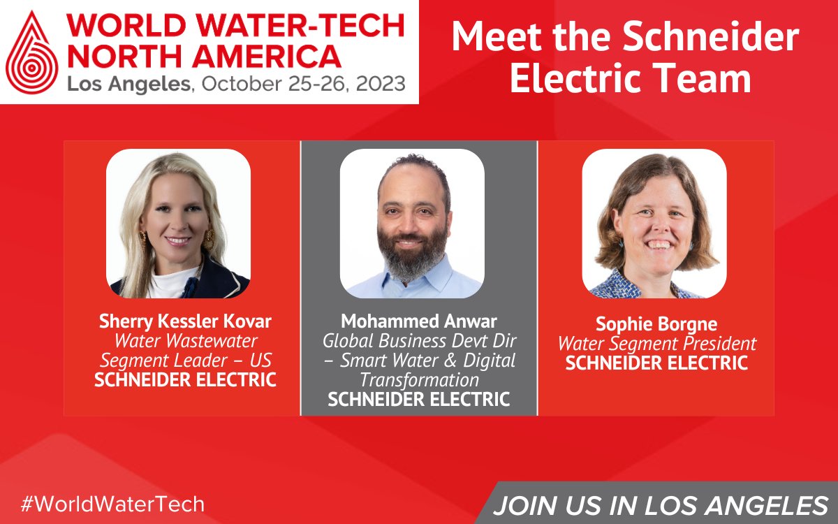 diafogolin's tweet image. Connect with our team in Los Angeles at @WorldWaterTech on October 25-26. 

It&apos;s the annual meeting place for the North American water industry, attracting utilities and engineering firms. 

Join the event and come hear our panel spr.ly/6010ujyu4 #WorldWaterTech