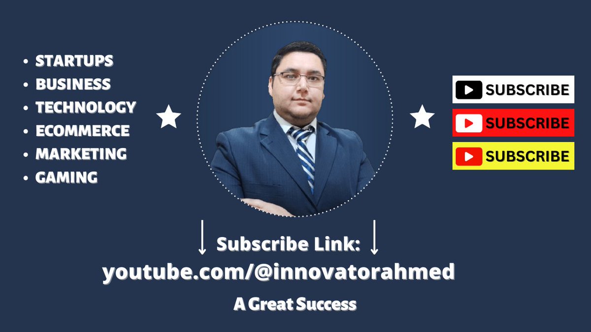 ConnectBillionX's tweet image. Subscribe To My Latest Gaming &amp;amp; App Channel at Youtube:
youtube.com/@innovatorahme…

#innovatorahmed #youtube #gaming #channel #startups #business #technology #ecommerce #marketing #fitness #bodybuilding #diet #tips #vc #venturecapital #apps #innovation #gamingvideos #tech #trend