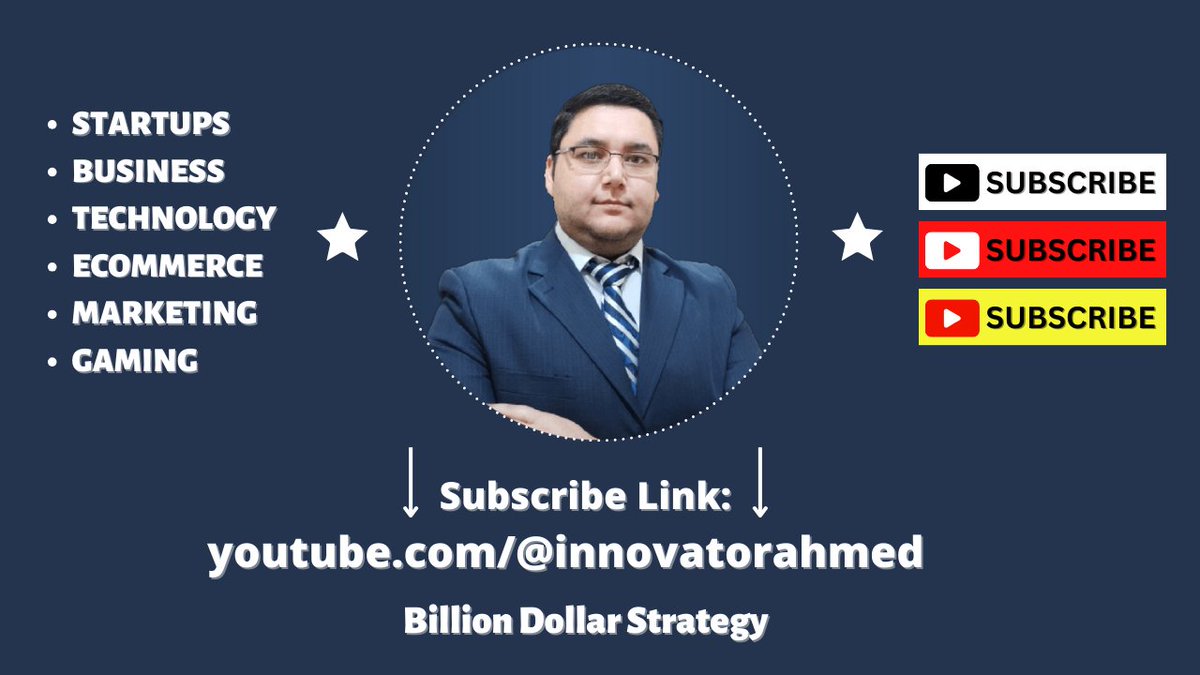 ConnectBillionX's tweet image. Subscribe To My Latest Gaming &amp;amp; App Channel at Youtube:
youtube.com/@innovatorahme…

#innovatorahmed #youtube #gaming #channel #startups #business #technology #ecommerce #marketing #fitness #bodybuilding #diet #tips #vc #venturecapital #apps #innovation #gamingvideos #tech #trend
