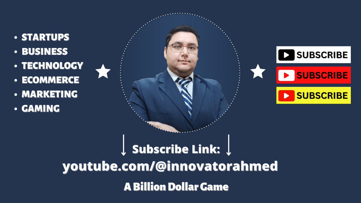 ConnectBillionX's tweet image. Subscribe To My Latest Gaming &amp;amp; App Channel at Youtube:
youtube.com/@innovatorahme…

#innovatorahmed #youtube #gaming #channel #startups #business #technology #ecommerce #marketing #fitness #bodybuilding #diet #tips #vc #venturecapital #apps #innovation #gamingvideos #tech #trend