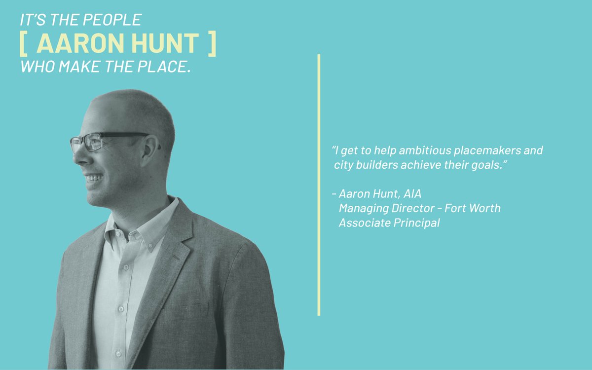 It's the People Who Make the Place. Follow the link to learn more about Aaron Hunt, Associate Principal and GFF's Managing Director of Fort Worth: 

gff.com/view/its-the-p…
