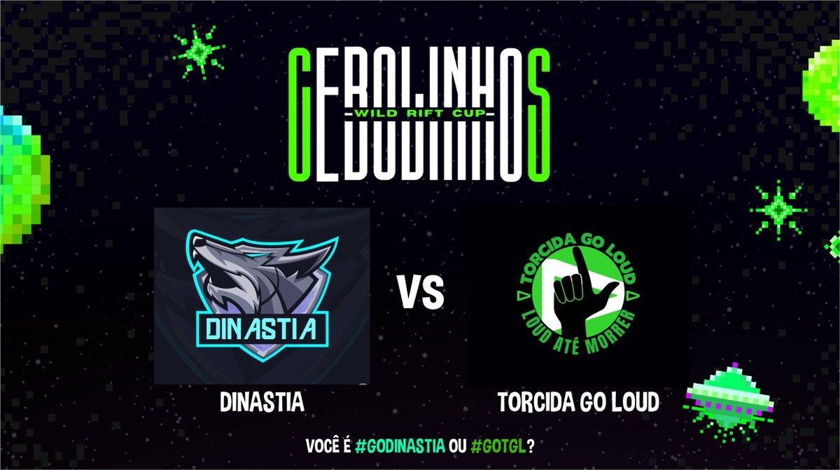 CopaCebolinhos's tweet photo. Vamos para o penúltimo jogo do dia entre DINASTIA e @torcidagoloud https://t.co/cOuWzY49ql